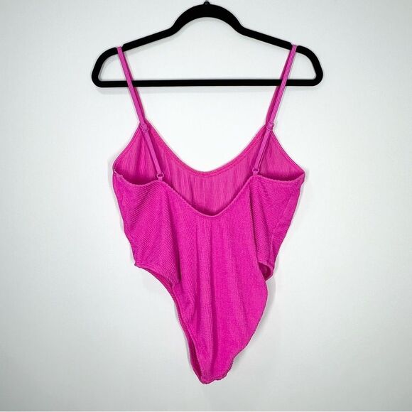 NWT Good American Swim Good Always Fits One Piece Hawaiian Pink 5/6 2X-3X - Picture 5 of 11